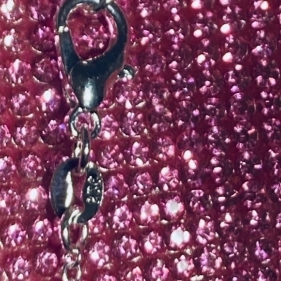 Candy Corn Sterling Silver Necklace Bedazzled Bead Y2K Jewelry Spooky Halloween - Picture 3 of 14